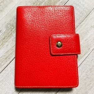 Kate Spade Red Leather Planner